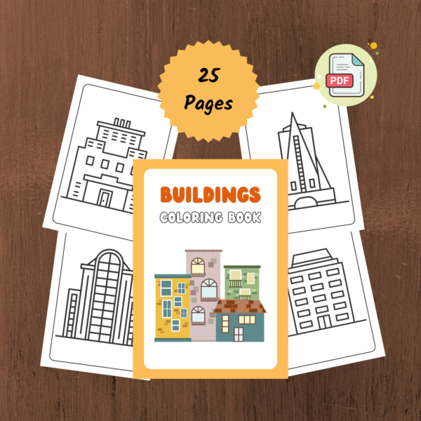 Building Colouring Book