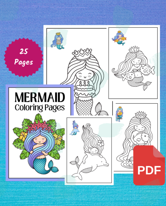 Under the Sea: A Mermaid Coloring Adventure