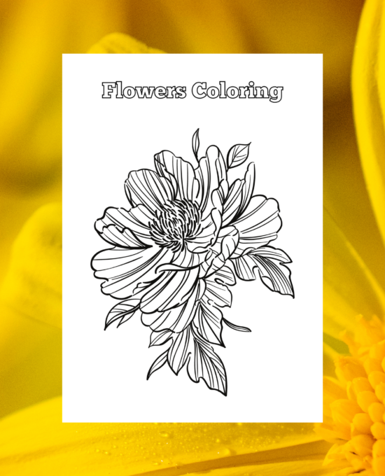 Blooming Beauty: A Floral Coloring Adventure