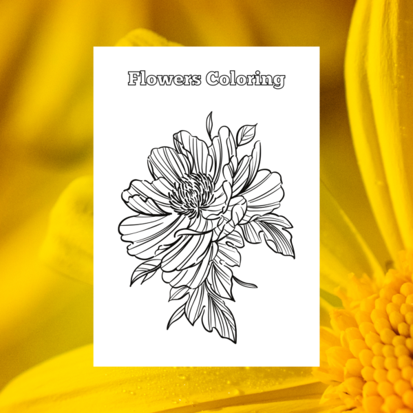 Blooming Beauty: A Floral Coloring Adventure