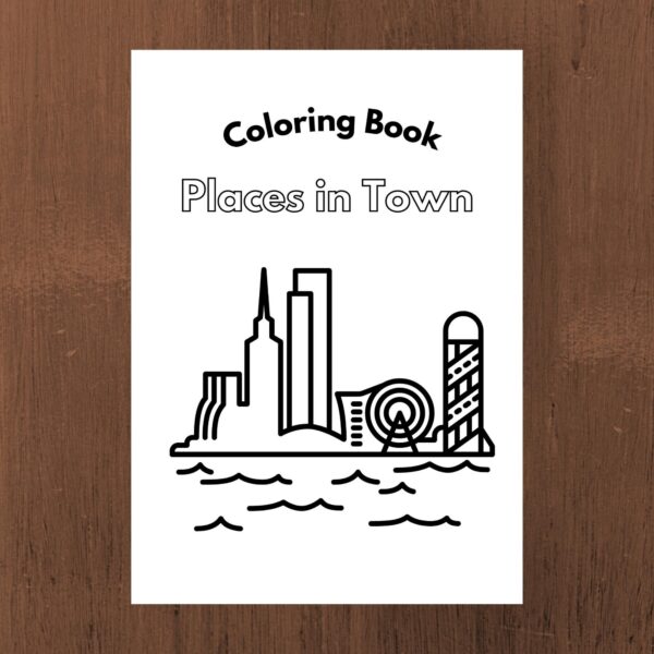 Places in town Coloring Book