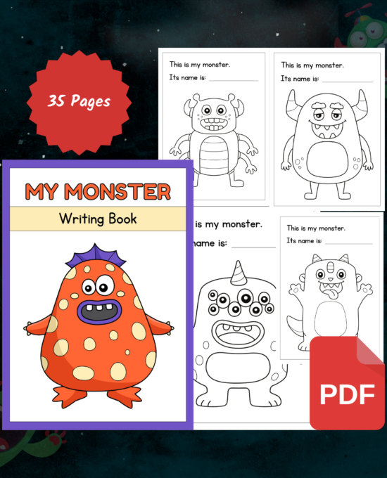 Purple and Orange Monster Madness: A Coloring Book for Kids of All Ages
