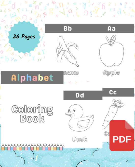 Coloring Fun: A Coloring Book of Alphabet Letters