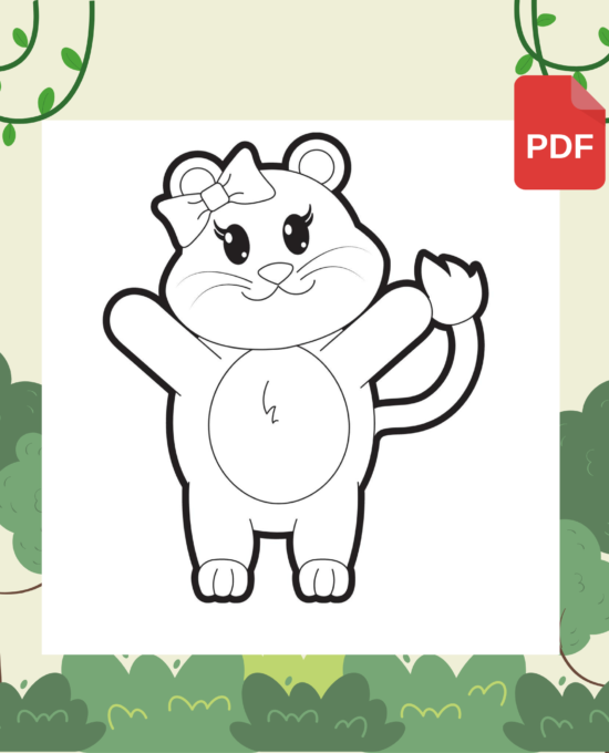 Cute Critters: A Printable Coloring Book of Adorable  Animals