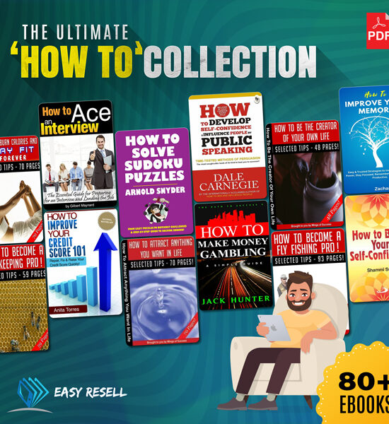 “How to” Collection | 50+ Ebooks Bundle | Master Resell Rights