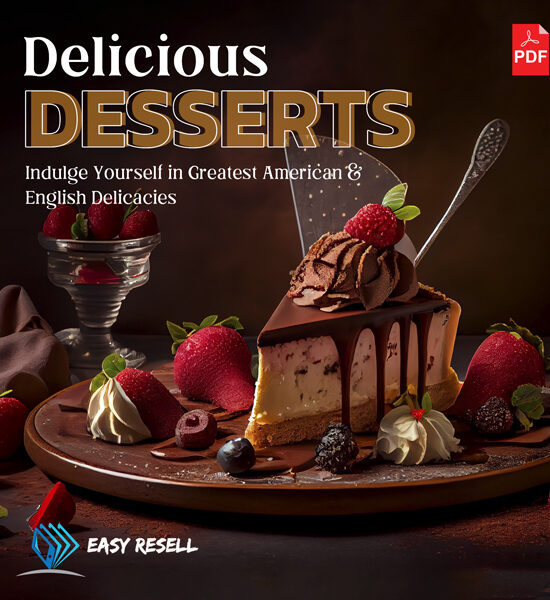 eBook: 100 American and English Delicious Desserts Recipes