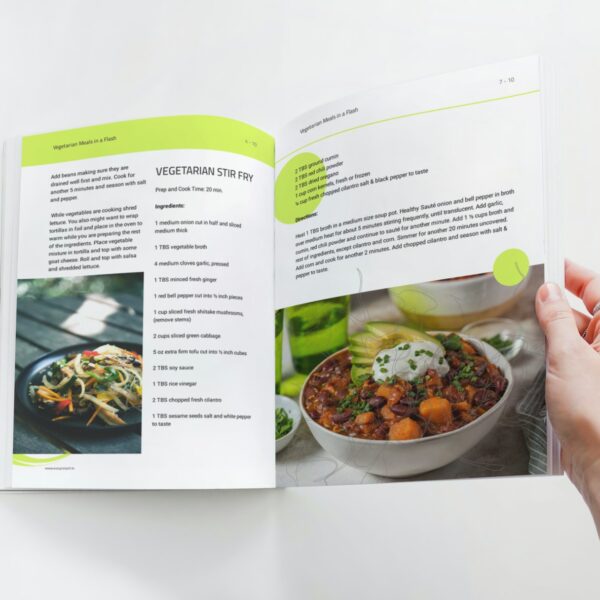 Vegetarian Meals in a Flash recipes eBook
